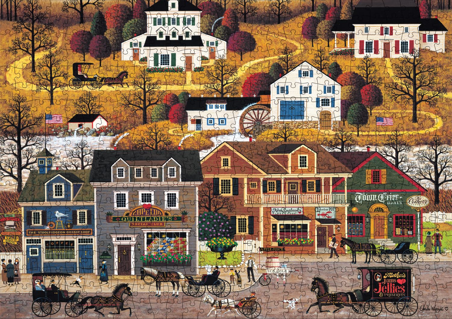 Amazon | Buffalo Games - Charles Wysocki - ホーク川の秘宝 - 500 