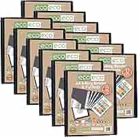 Präsentationsbuch A4 2er Set - 95% Recycelt Querformat 22mm Rücken