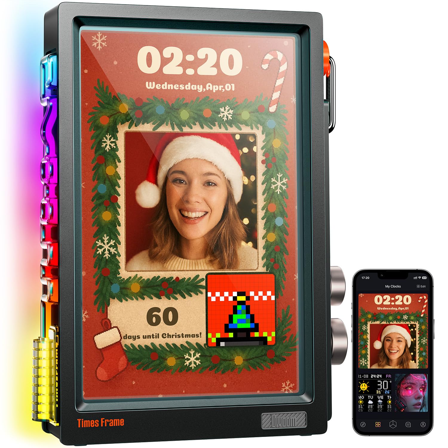Buy Divoom Times Frame - 10.1-Inch Wi-Fi 64GB Transparent Digital