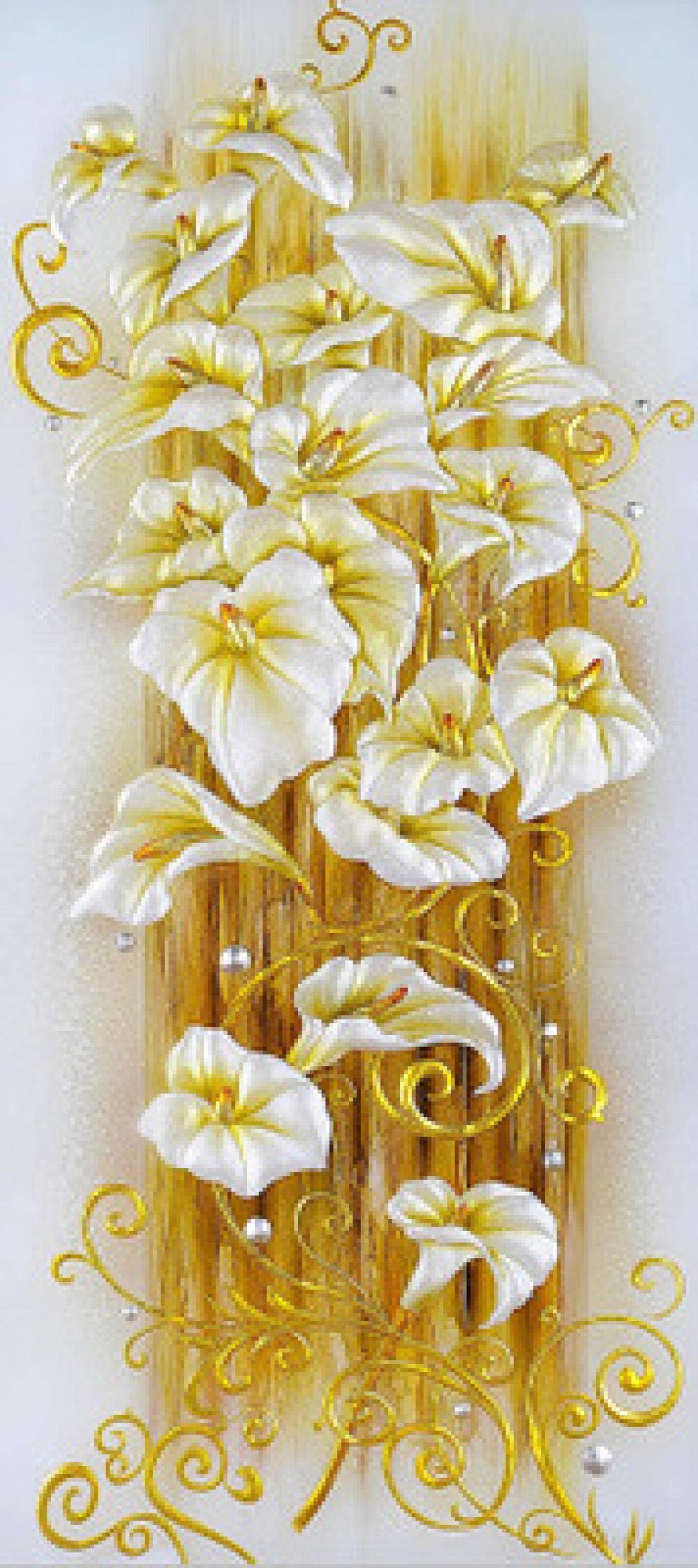 Broderie diamant 5D lys cascade pour sublimer votre salon moderne