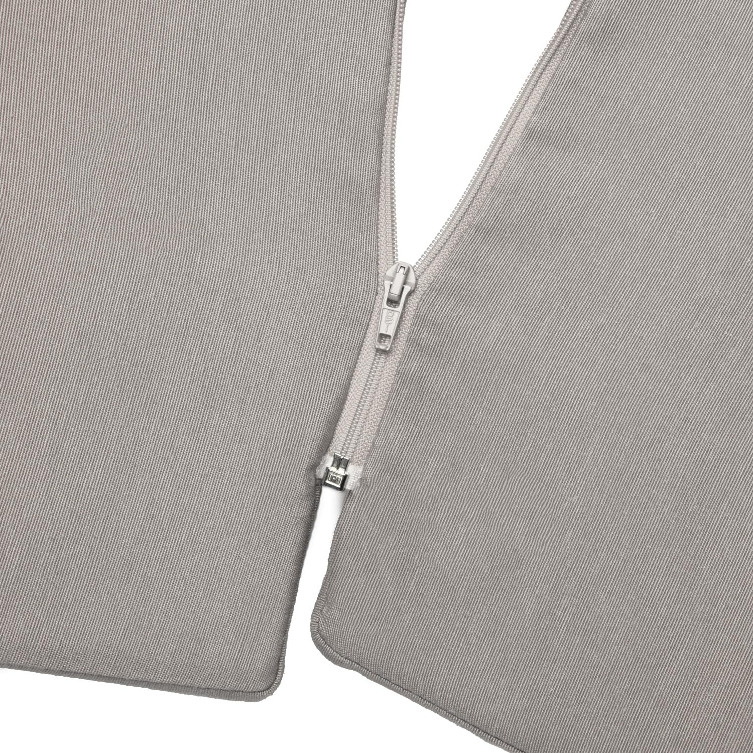 Beautissu 2x Cuscino per Sdraio da Esterno 175x45x5 cm LoftLux DC – Cuscini Imbottito da Giardino o Mare sfoderabile per Sedie Poltrone Giardino – Grigio Chiaro