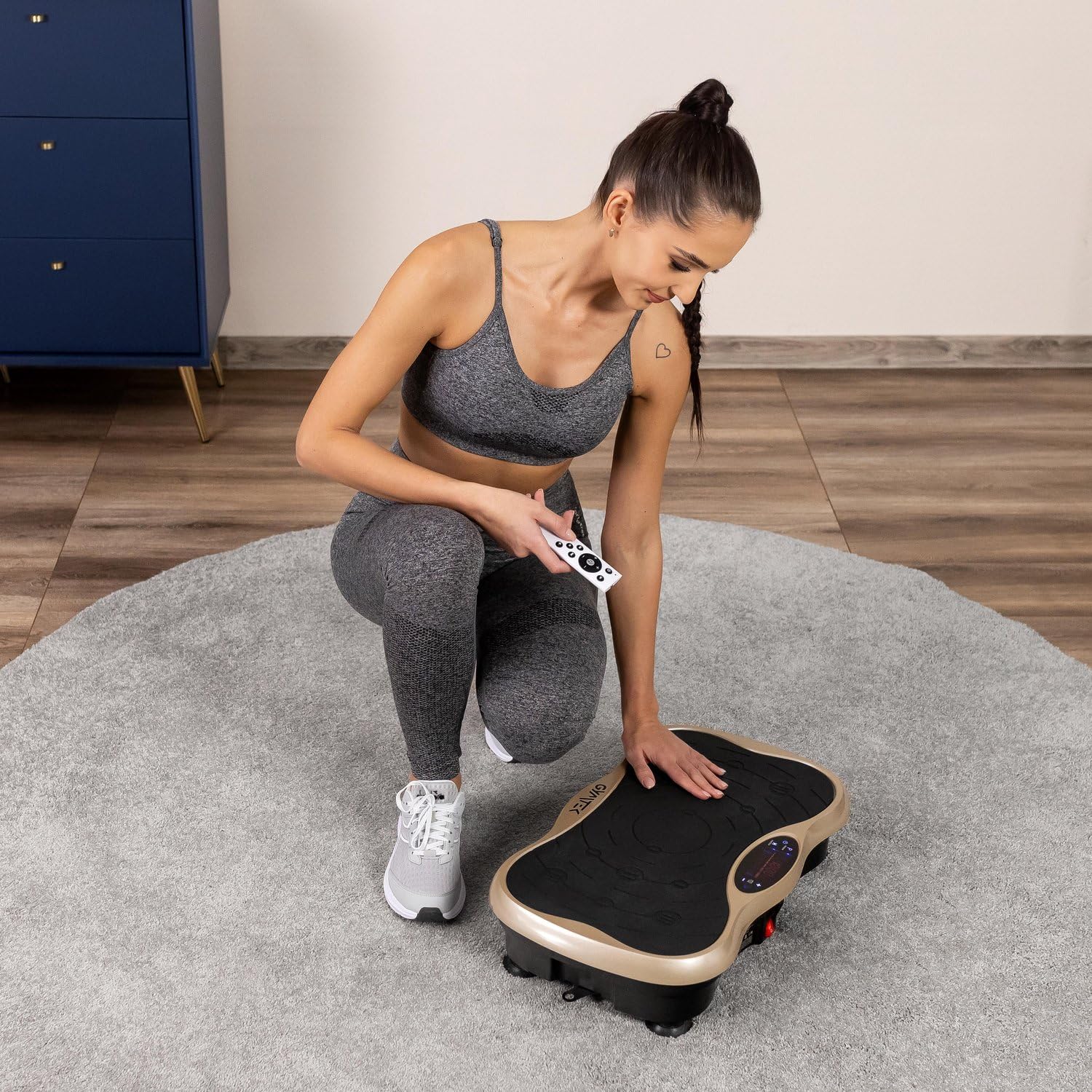 Plateforme Vibrante XP500 Gymtek - Perte de Poids, Plaque Vibrante Fitness, Appareil pour Maigrir, Machine Sport Maison