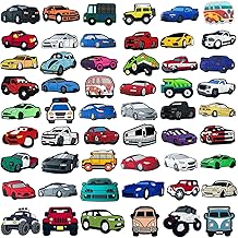 54PCS Shoe Charms, Pins for Crocs in Car Theme, Pins for Crocs Cartoon, PVC Shoe Charms, Decoration for Shoes Clogs, Decorative Pins for Children's Party Gifts