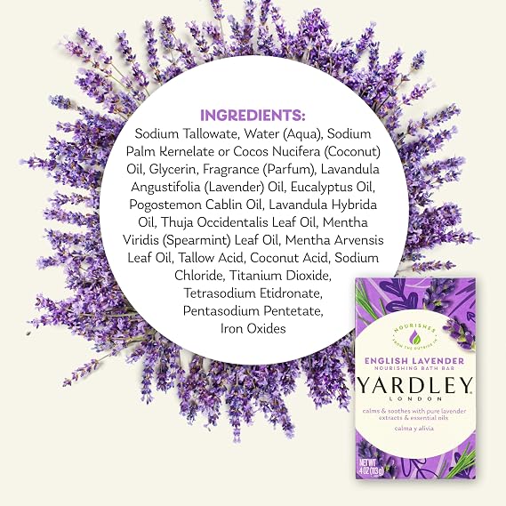 Yardley Bar Soap, English Lavender, 2 Count