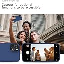 YATWIN Silicone Back Case for iPhone 15 Plus, Soft-Touch Phone Back Cover for Apple iPhone 15 Plus - Dark Blue gallery image