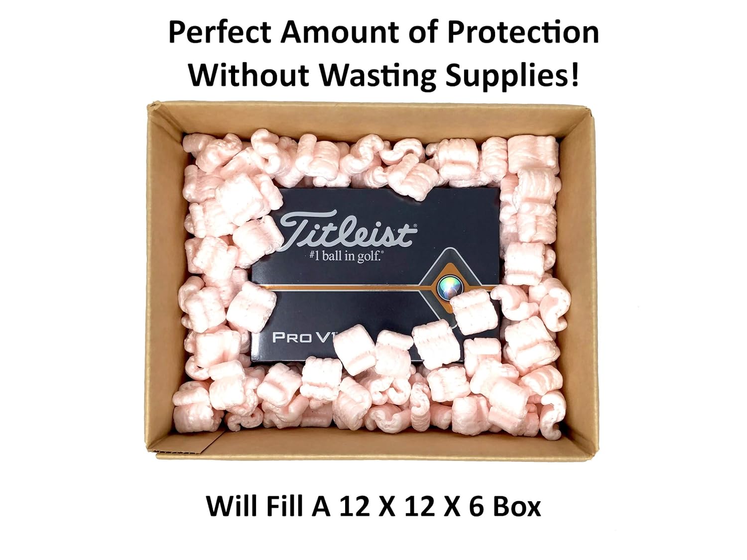 DMSE 1/2 Cu Ft Anti Static No Stick Recyclable Packing Peanuts Popcorn S-Shape Loose Fill Perfect Amount (1/2 Cubic Foot) : Office Products