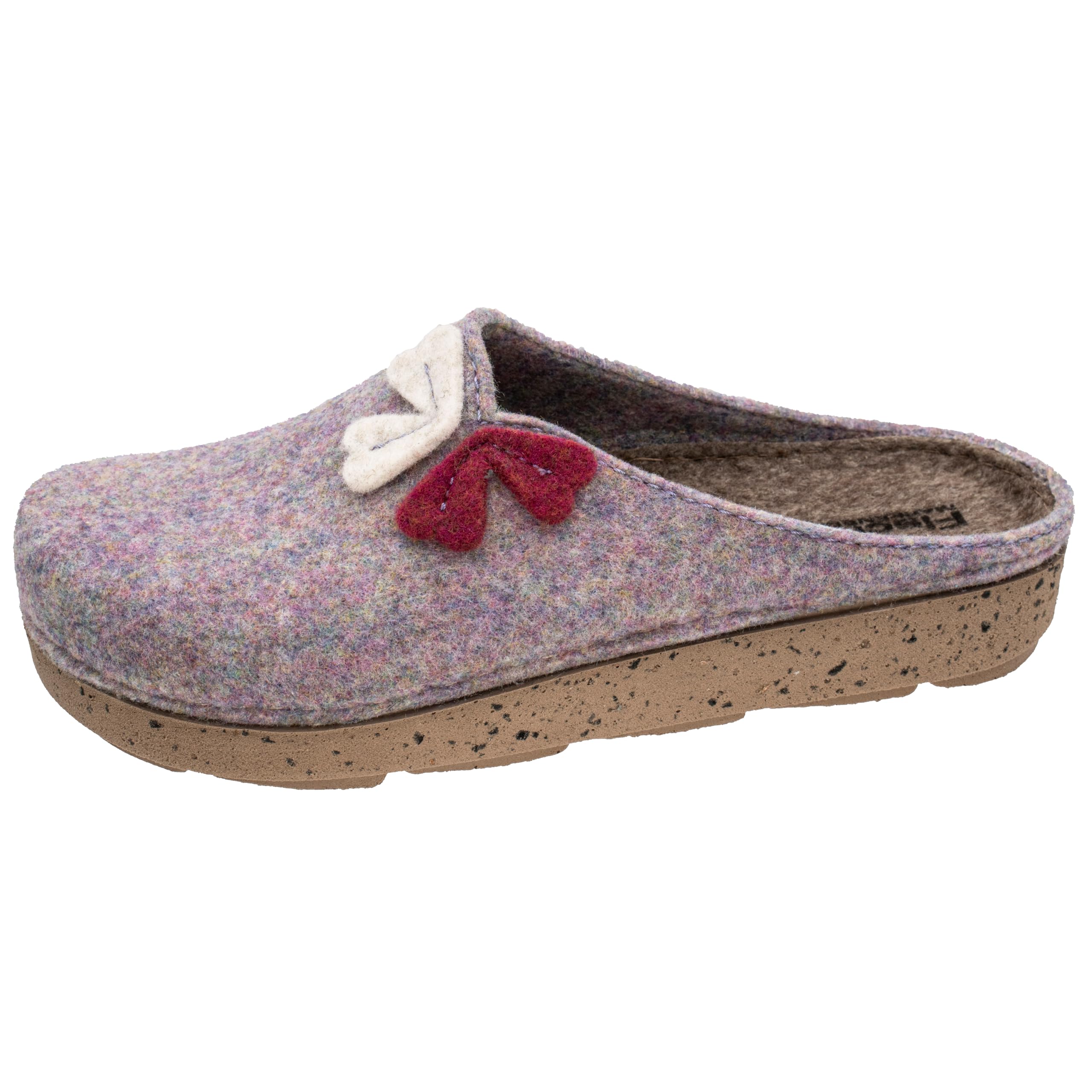 Fischer Damen Hausschuh aus recyceltem Filz mit markanter Sohle Anne 656305
