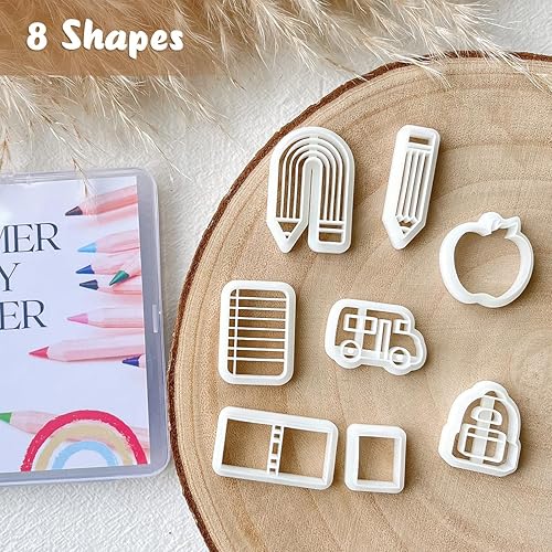 Miniatura 3 de KEOKER Cortadores de arcilla polimérica para aretes, joyas, cortadores de arcilla para estudiantes, cortadores de arcilla polimérica para