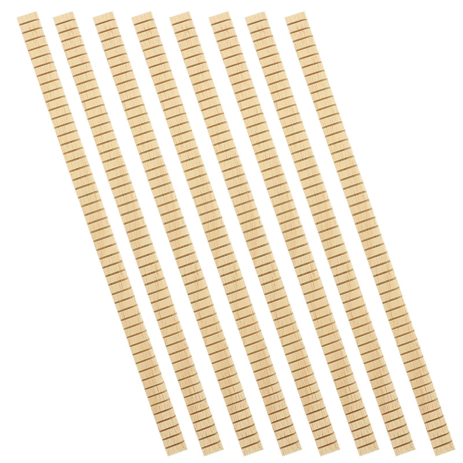 8Pcs Wood Guitar Binding Strips Inlay Material for Acoustic Guitar Decoration DIY Luthier Supplies with Purfling Inlay Decor for Musical Instrument Repair