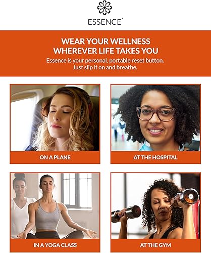 Vista 31 de Essence - Difusor nasal de aromaterapia portátil, anillo de nariz de aceite esencial de limón, inhalador de silicona para apoyo al estrés