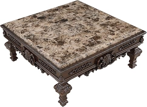 Tuscany 46" Traditional Square Coffee Table - Cherry
