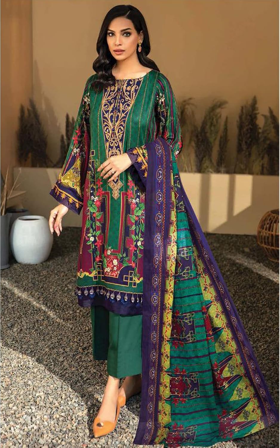 Party Wear Indian Pakistani New Designer Lawn Shalwar Kameez with Dupatta Suits
