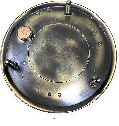 Miniatura 7 de A S Handicrafts Reloj de reloj de sol de latón grabado de 5 pulgadas, brújula grande con esfera solar en caja de palisandro, regalo vintage