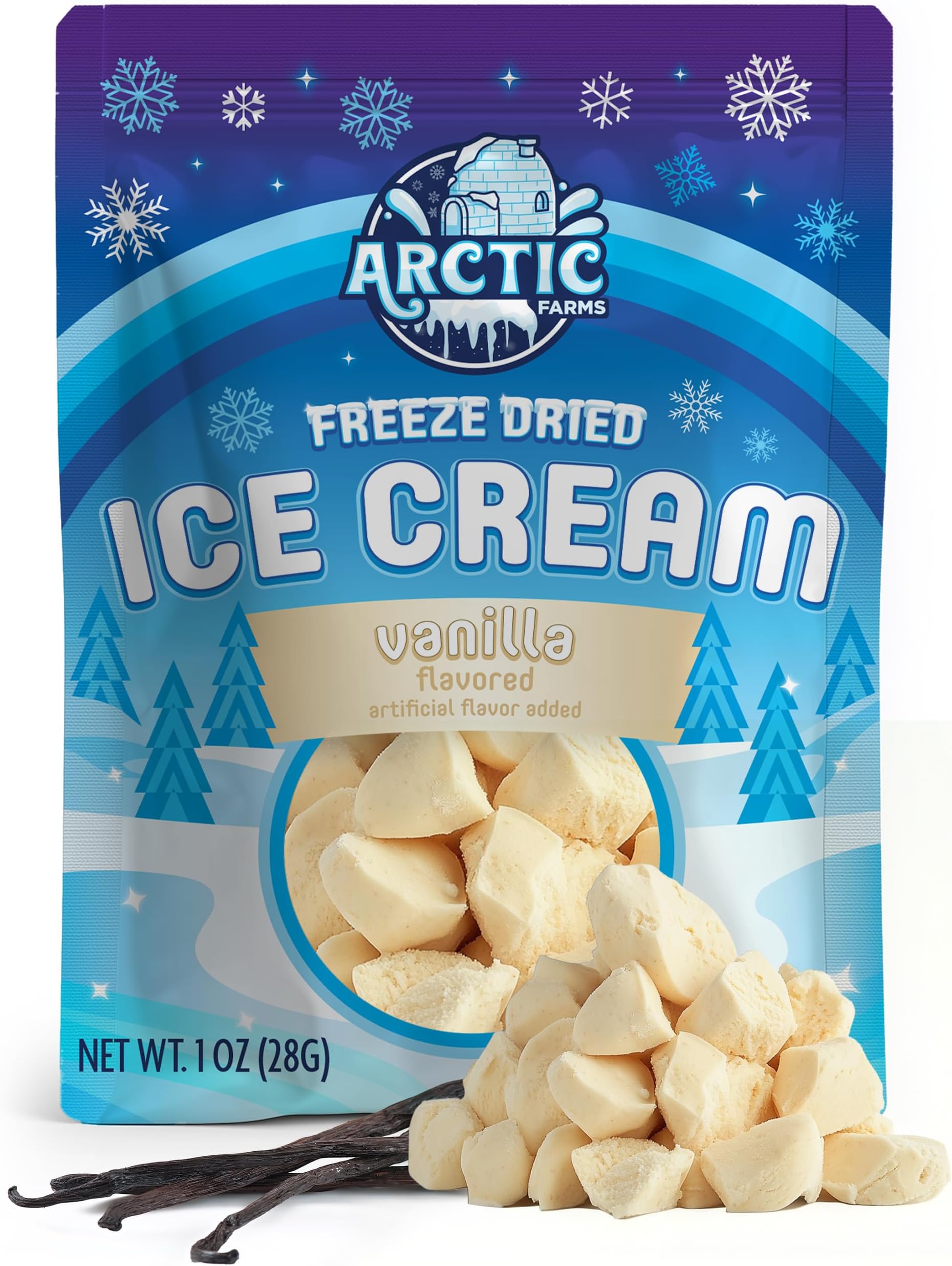Arctic Farms - Freeze-dried ice cream that won't melt (vanilla)