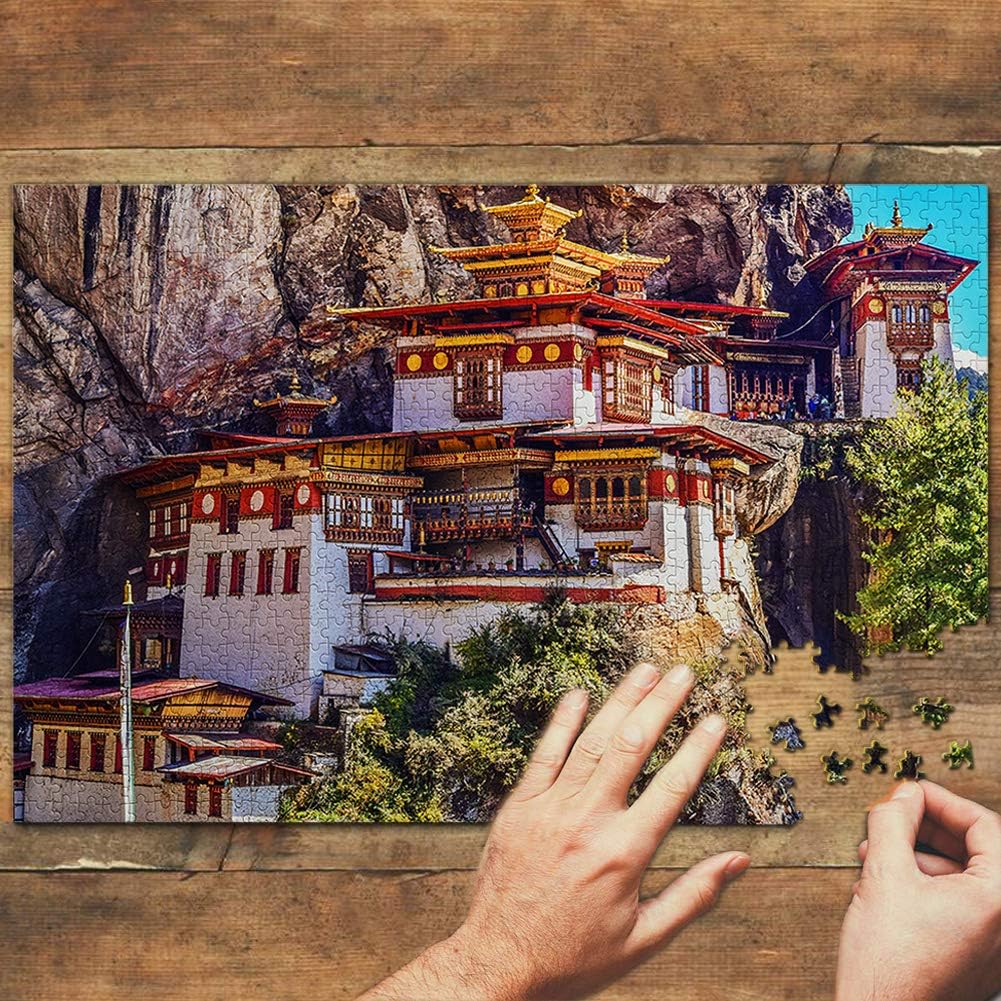 Dzong Bhutan Jigsaw Puzzle 1000 Piece Travel Souvenir Wooden
