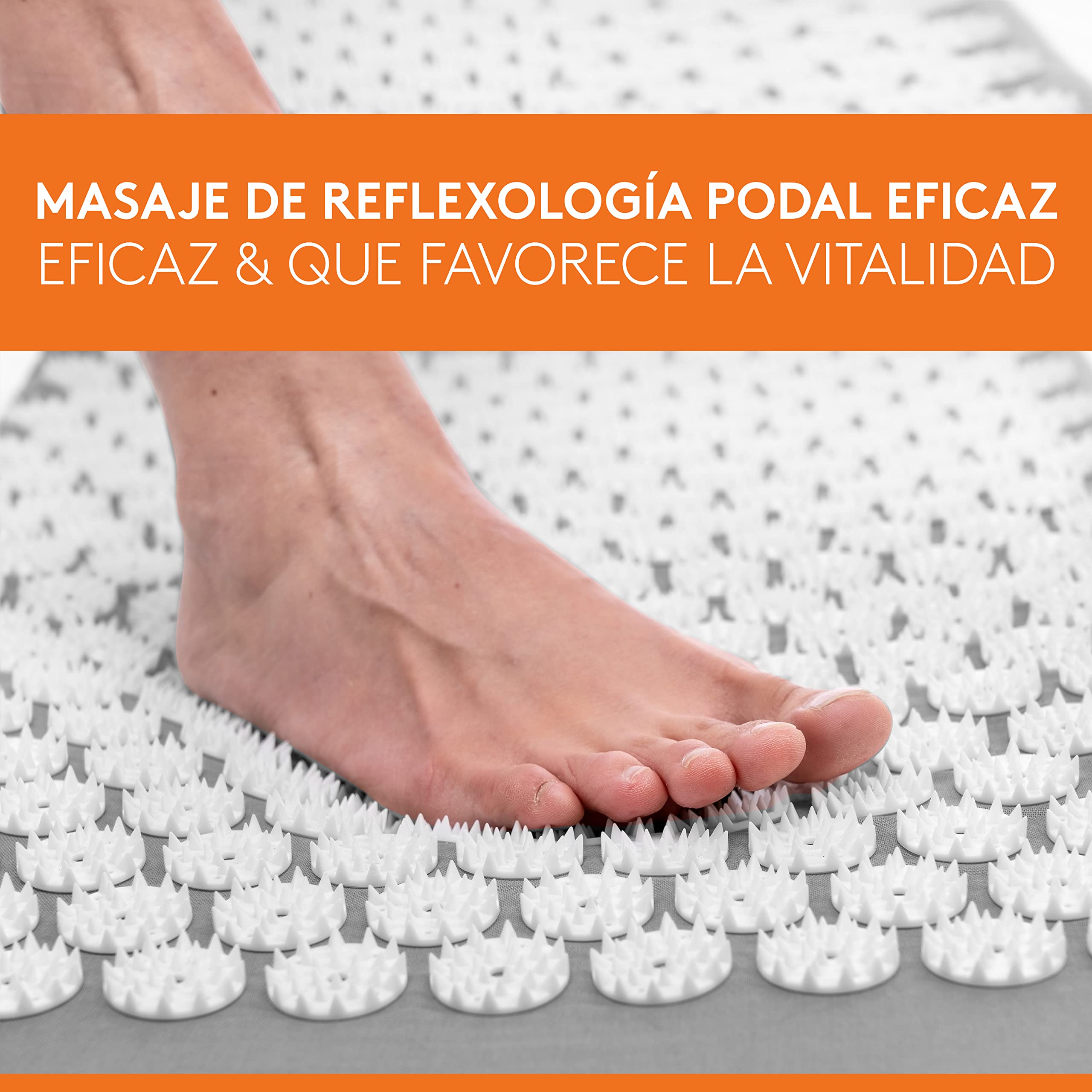 Esterilla de acupresión Wellax con almohada - alivia específicamente la tensión y promueve la circulación - la esterilla de masaje en el juego incl. almohada de acupresión y bolsa de transporte