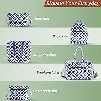 Vista 169 de Maison d' Hermine Bolsa de lona para mujer, bolsa de lona de algodón reutilizable para el hombro, bolsas de comestibles a granel con asa para 01