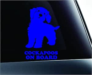 Amazon.com: ExpressDecor Cockapoos on Board Silhouette Symbol Decal Paw ...