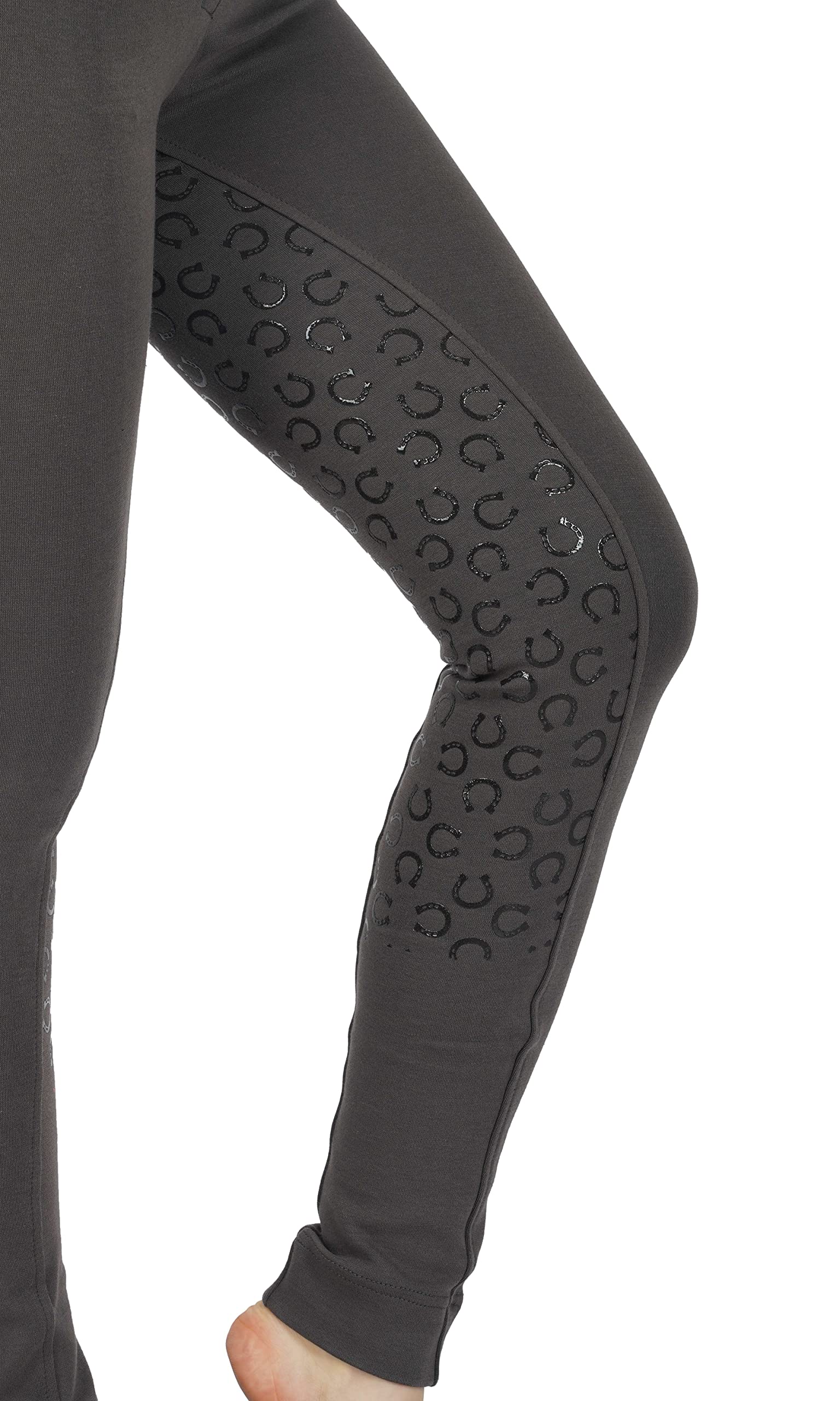 Women's Cotton/Lycra Soft Stretchy Silicon Jodhpurs JODS with Zip Pocket Ladies Knee Patch Equestrian Pants Full Seat 4 Way Stretch Jodhpurs Pant