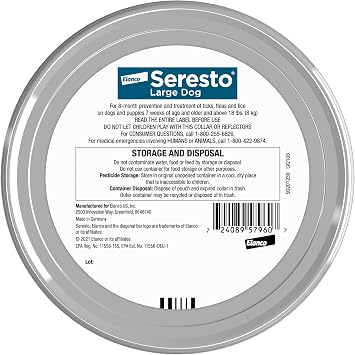 Seresto Large Dog for Dogs Over 18 lbs. & Seresto for Cats Vet-Recommended Flea & Tick Treatment & Prevention Collars | 8 Months Protection Each