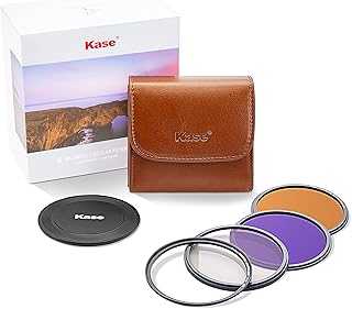 Kase 72mm Wolverine Magnetic Circular Filter Kit（CPL+ND8+ND64+Lens Cap+Storage Bag） Shock-Resistant, Multiple Layers of An...