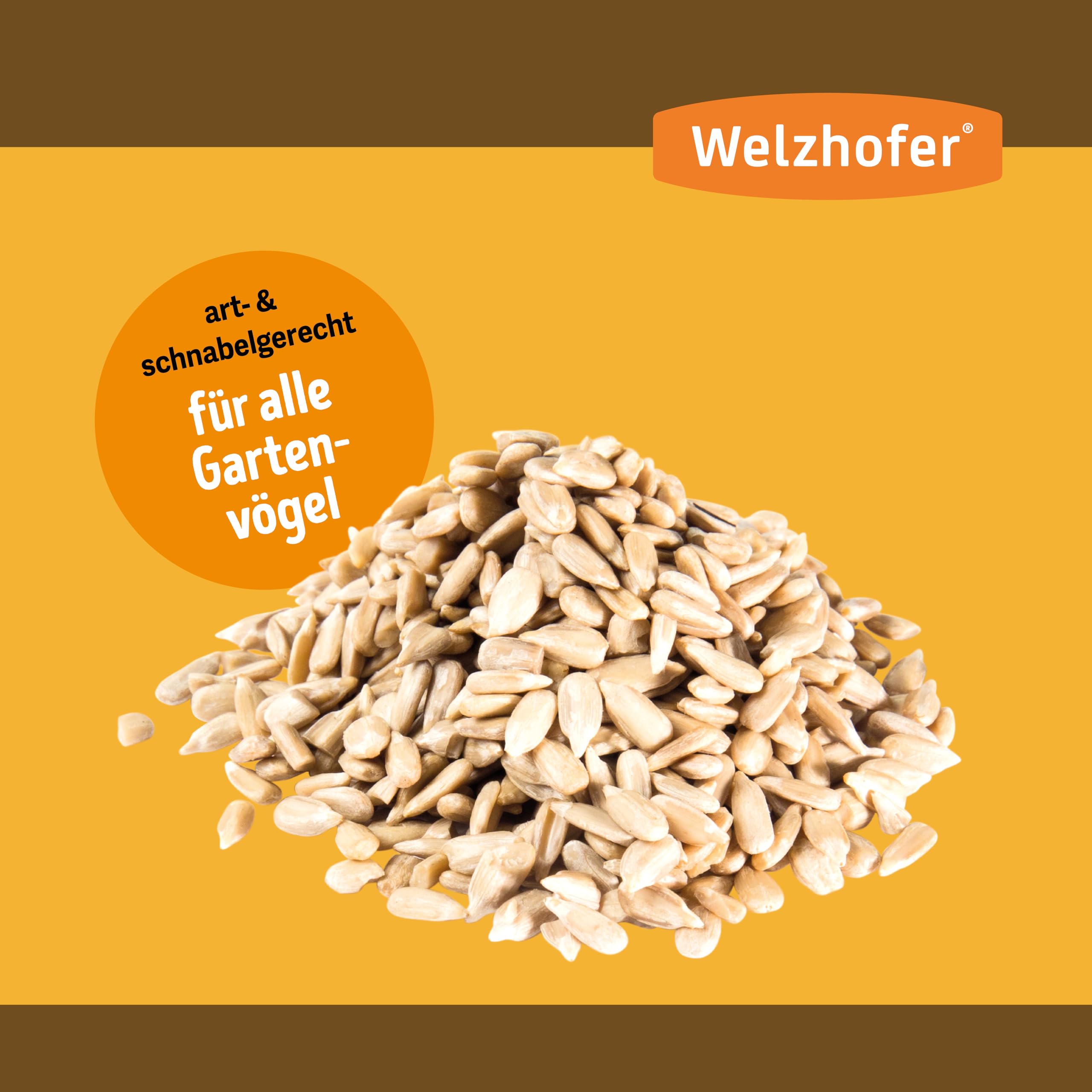 geschälte Sonnenblumenkerne 25kg Vogelfutter - Sauber, fein, nussig! Mit wertvollen Fettsäuren und Nährstoffen. Stärkt Schnäbel und hinterlässt Keine Schalenabfälle. Ideal für Wildvögel