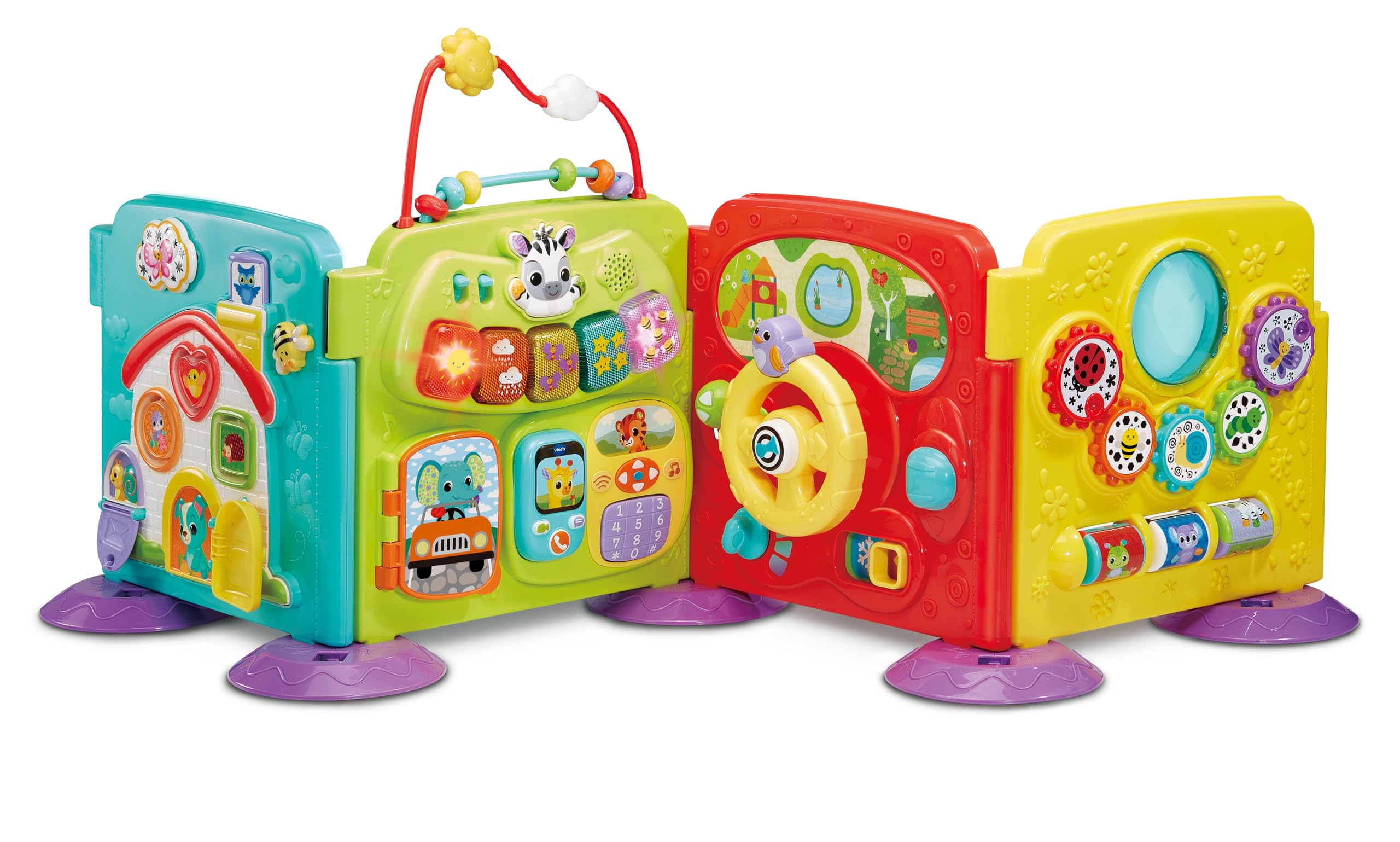 VTech Centre de Jeu Baby Discovery - 3 Modes de Jeu - Amusant - Jouet Musical - Convient aux Enfants de 3, 6, 9 Mois et Plus, Version Anglaise