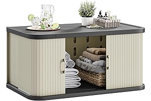 YITAHOME 37-Gallon Outdoor Resin Cabinet: Keep Your Belongings Safe and Dry