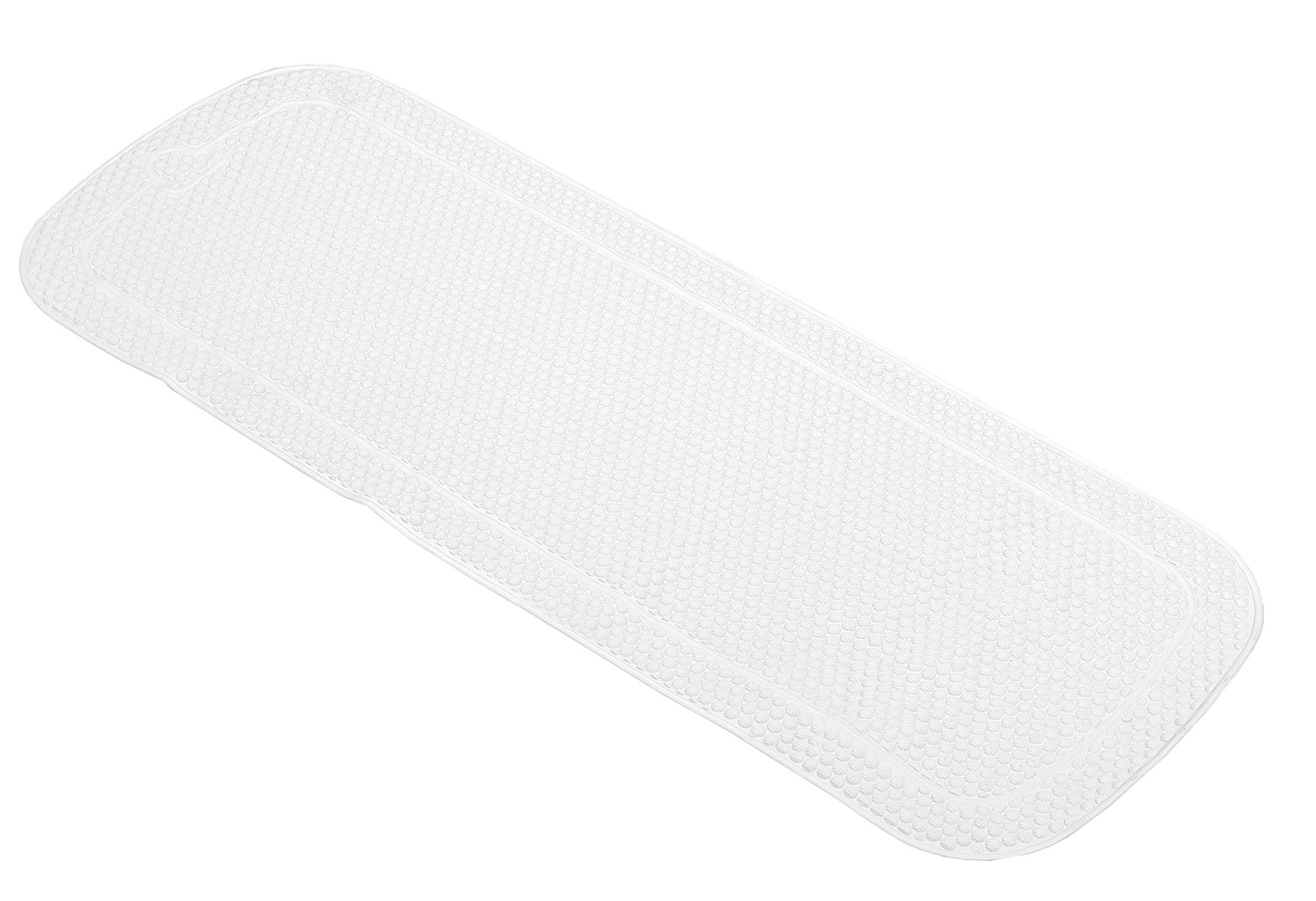 Kleine WolkeSamoa Plus PVC Free Tub Safety Mats (14.2x36.2, White)