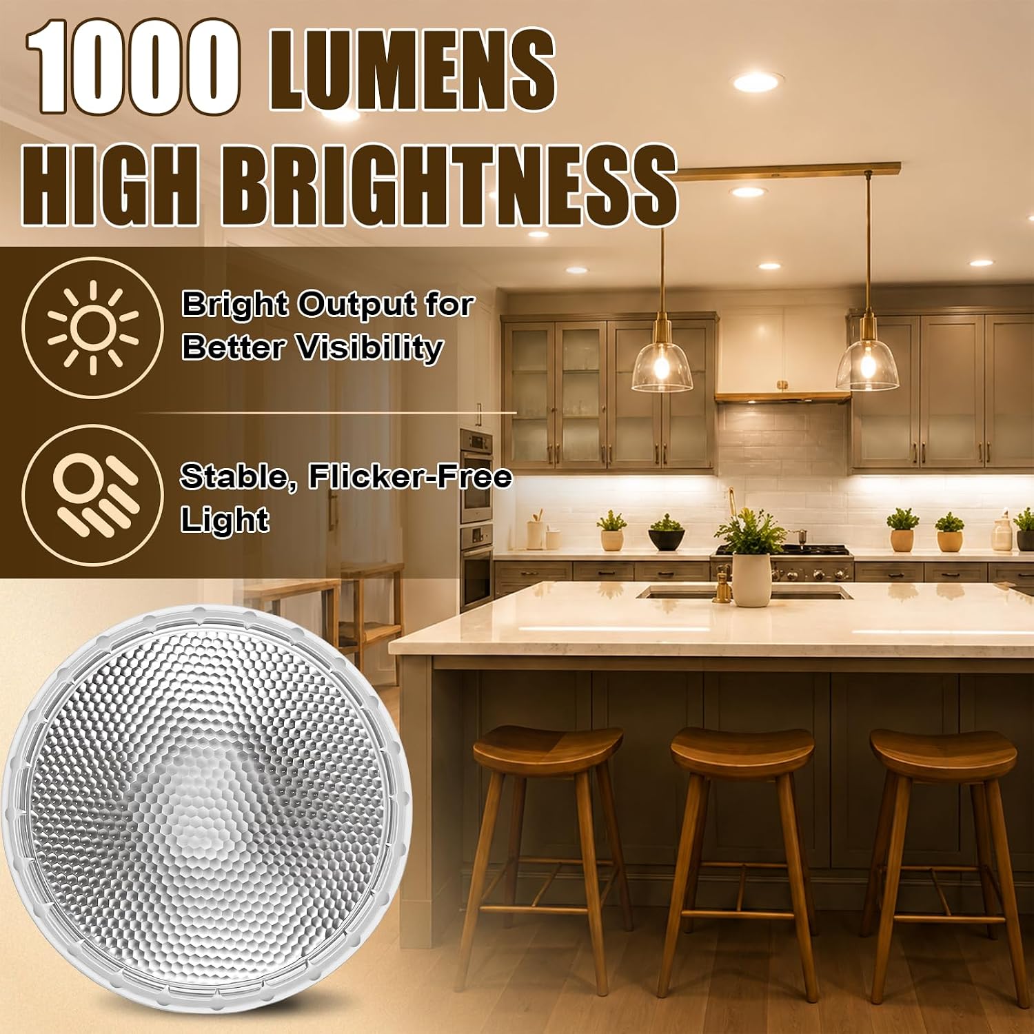 PAR30 Short Neck Halogen Flood Light Bulbs, 2 Pack 120V 75 Watt Light Bulbs, 2700K Warm White, Dimmable, E26 Medium Base, Recessed Light Bulbs Replacement for Track, Accent and Recessed Lighting