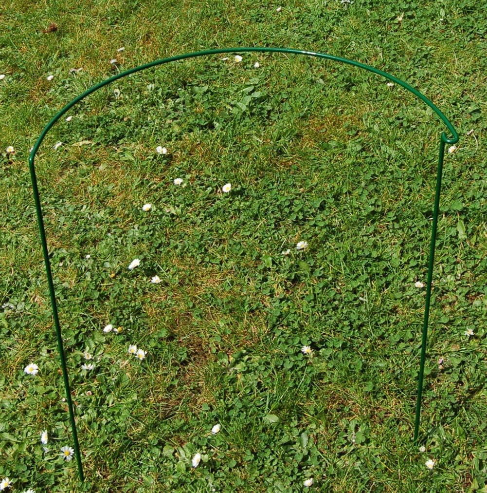 cozyou 2-Pack Half Round Garden Plant Support Ring Hoop, 7.9" Wide x 13.8" High