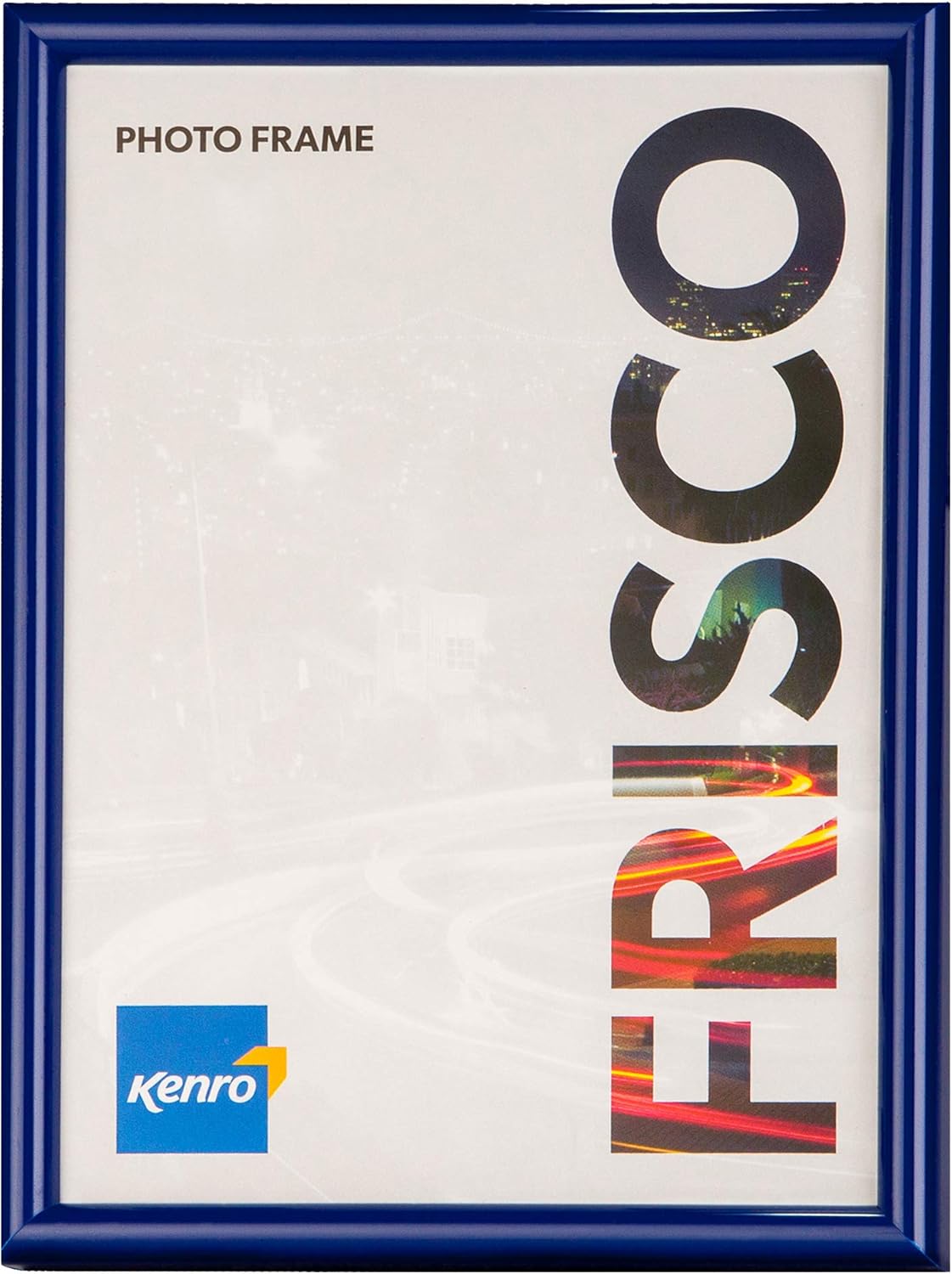 Kenro Serie Frisco – Marco de Fotos Azul 20x25 cm – Marco de Fotos 20x25 Para Apoyar o Colgar en la Pared – Cuadros de Decoración Con Cristal – FR2025UE