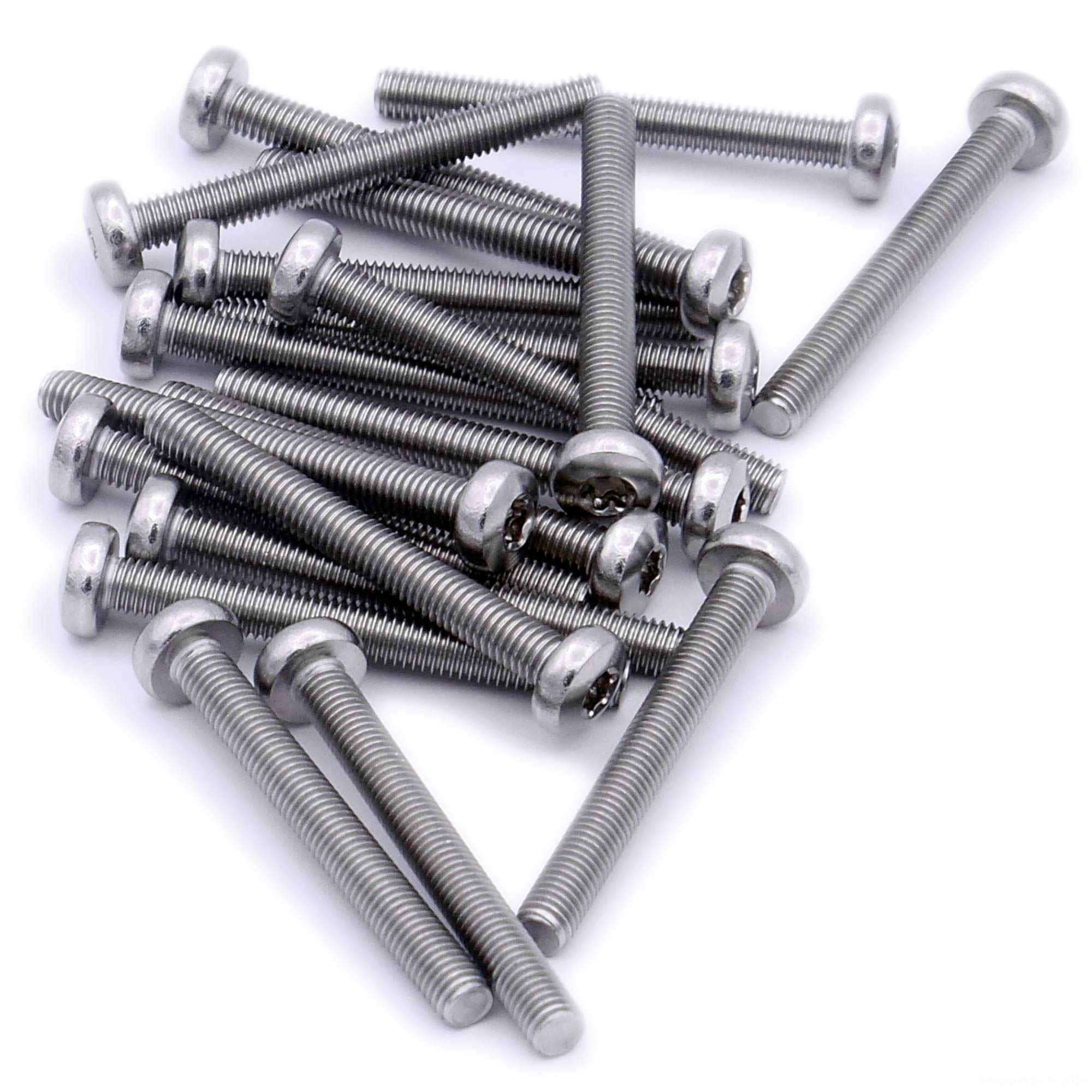 Singularity Supplies M5 (5Mm X 25Mm) Tx Pan Machine Screw (Bolt) - Stainless Steel (A2) (Pack Of 20)