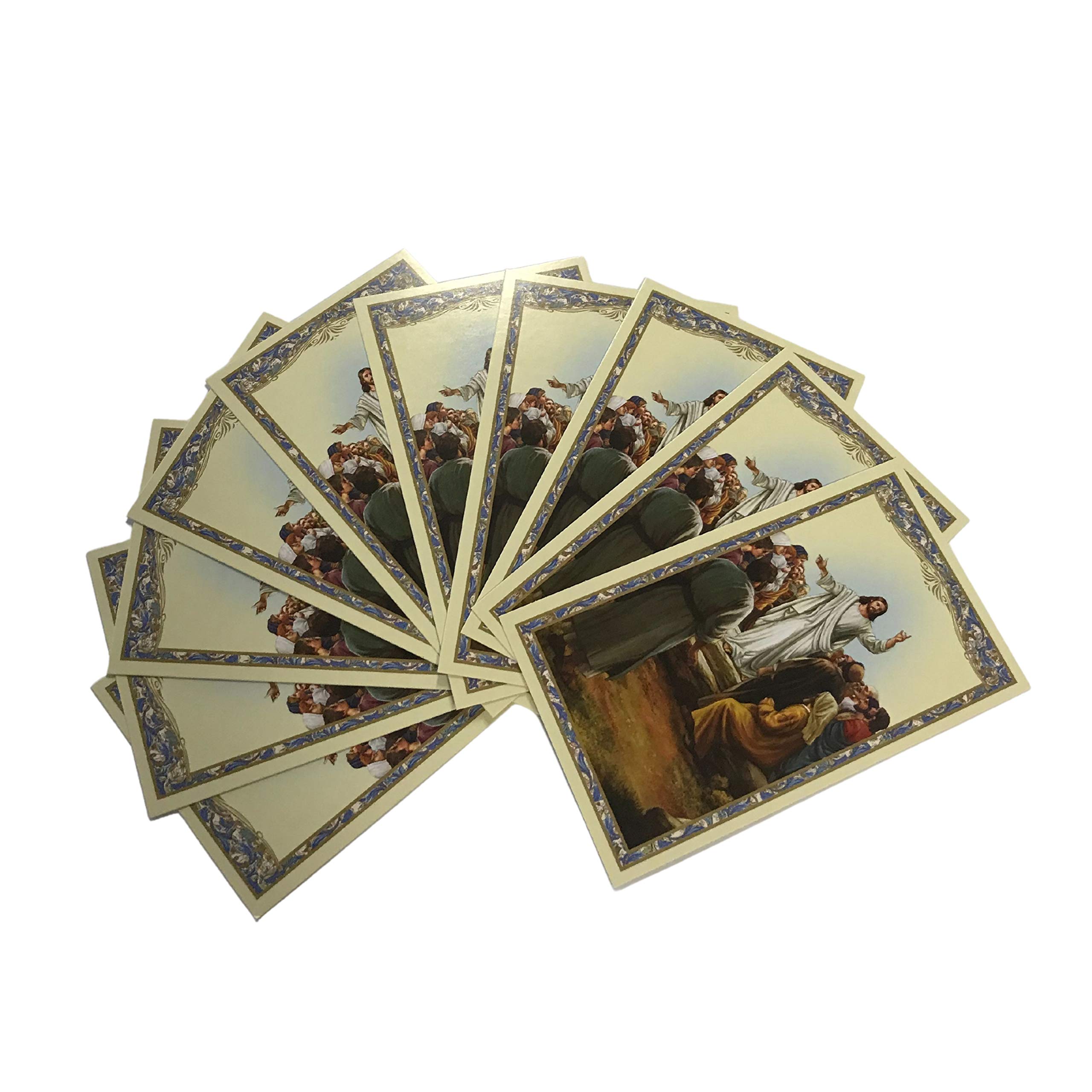 Buy H HOLLY LINES The Beatitudes Catholic Prayer Cards Set of Ten Holy