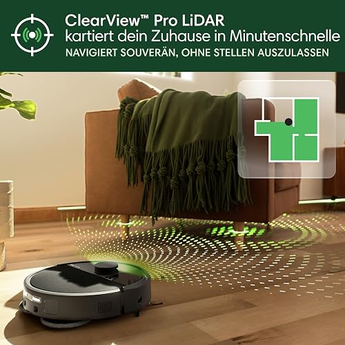 iRobot Roomba® 505 Combo + AutoWash Dock Robot Vacuum Cleaner with Mop Function (Black) - 7