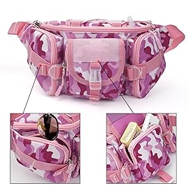 ArcEnCiel Tactical Fanny Pack for Men Women Waist Bag Hip Belt Outdoor Hiking Fishing Bumbag with Patch