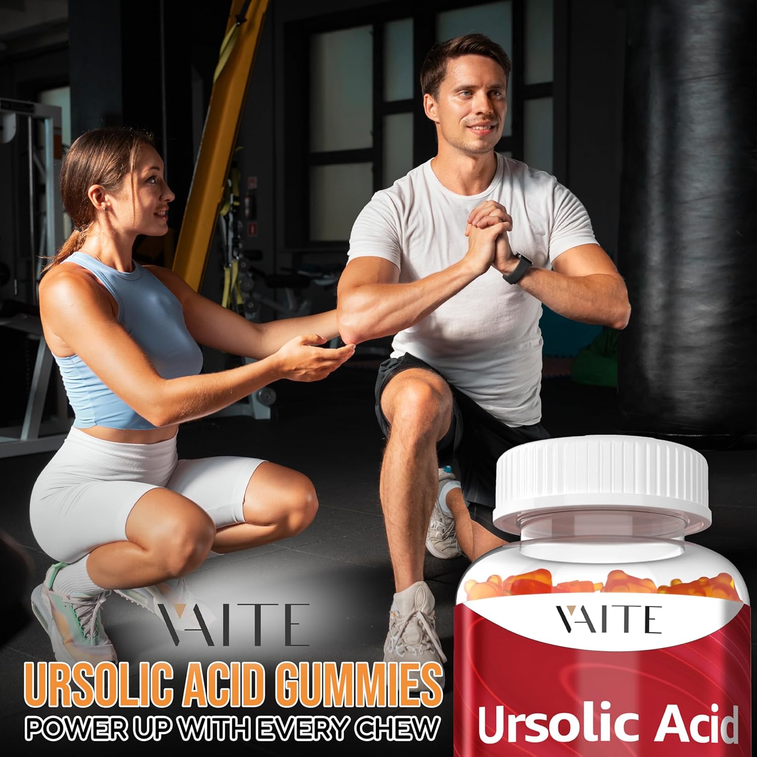 Ursolic Acid Supplement 300mg Vegan Gummies for Men & Women - Vegetarian Plant-Based Supplement for Strength, Endurance & Cellular Support, Joint-Friendly, Non-GMO, Gluten-Free, Soy-Free, 60 Chewables - Image 6
