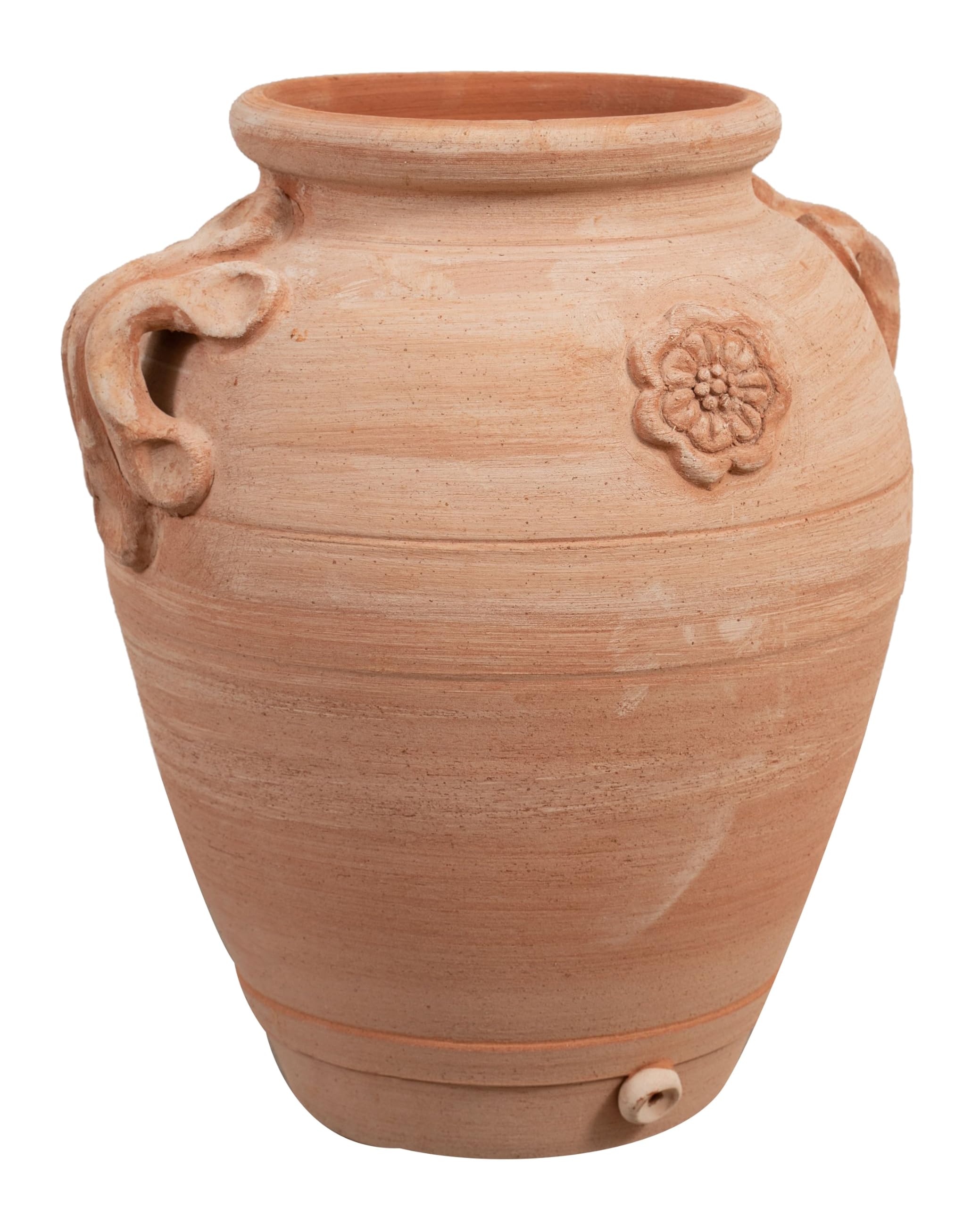 Biscottini Orcio in terracotta con manici 56x46x40 cm - Vasi per piante da esterno - Vaso in terracotta - Vaso alto da interno - Fioriere da esterno decorativa
