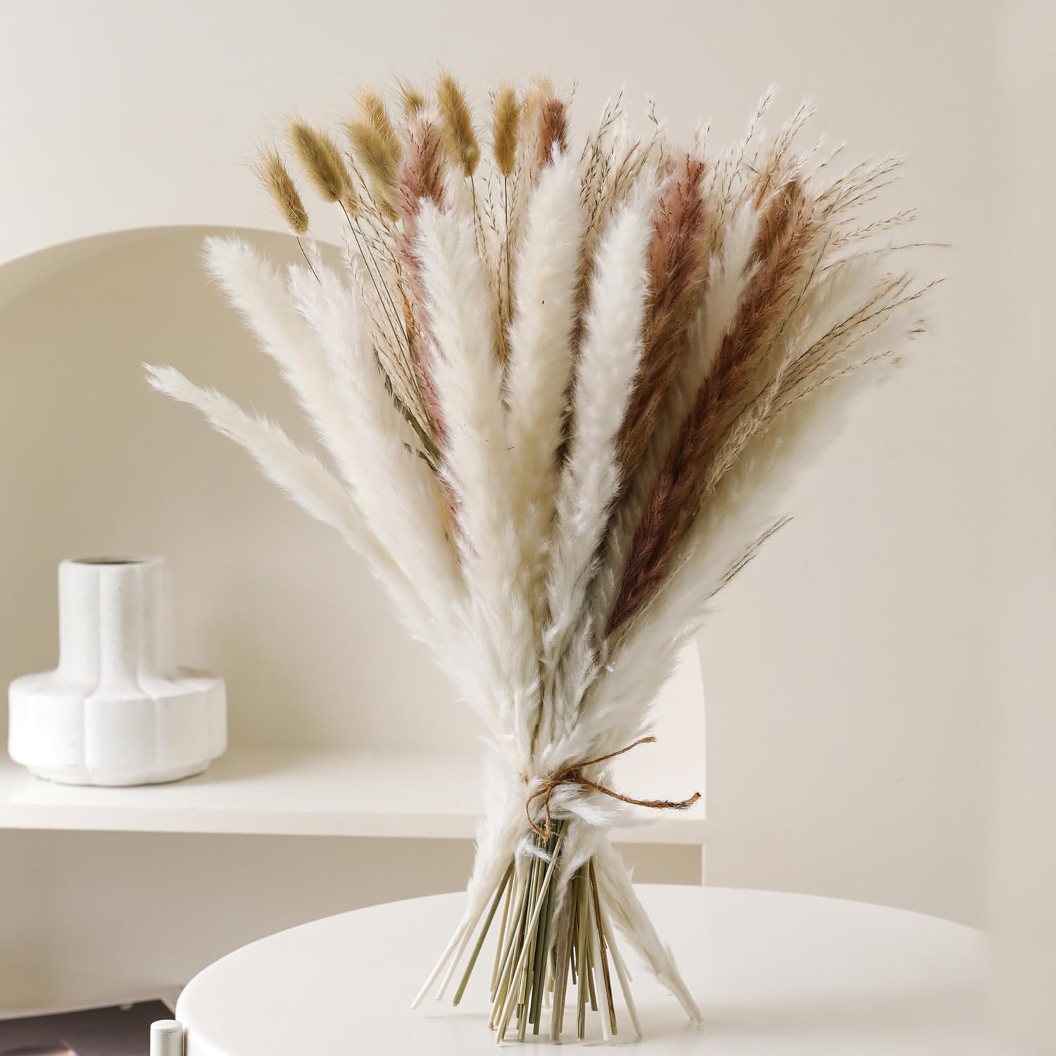 Amazon.com: Dried Pampas Grass Decor, Natural Dried Flower Bouquet