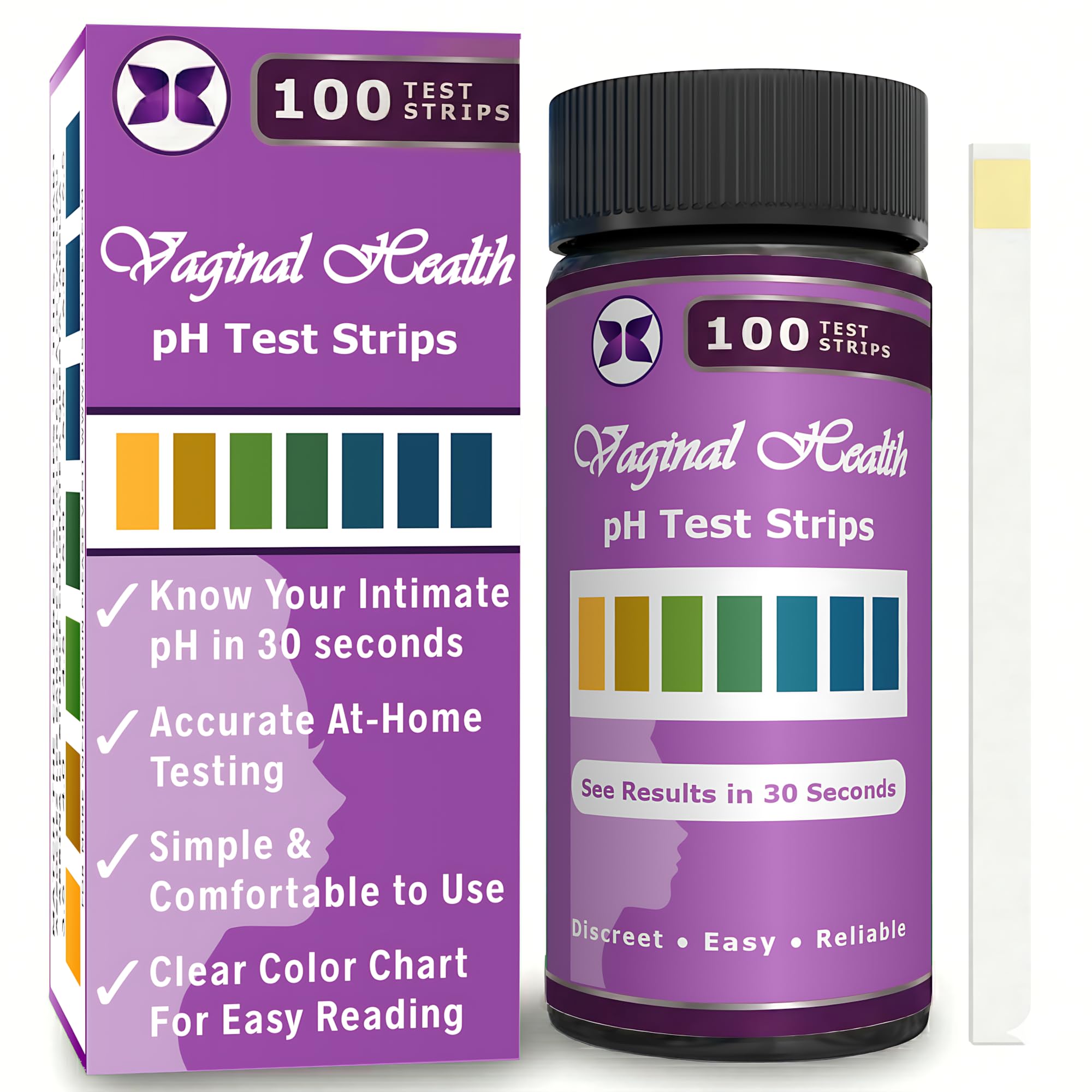 Just Fitter Vaginal pH Test. pH Balance Test Strips for Women. This Vaginal pH Test Helps Detect BV Bacterial Vaginosis or Vaginal Infection. Feminine pH Test Strip, a Must Have for Womens pH Balance