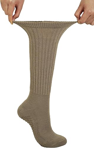 Miniatura 5 de BomKinta - Calcetines de pilates con agarre para mujer - Calcetiñ de yoga con agarradera holgada y arrugada - Calcetines de zapatilla para ejercicio