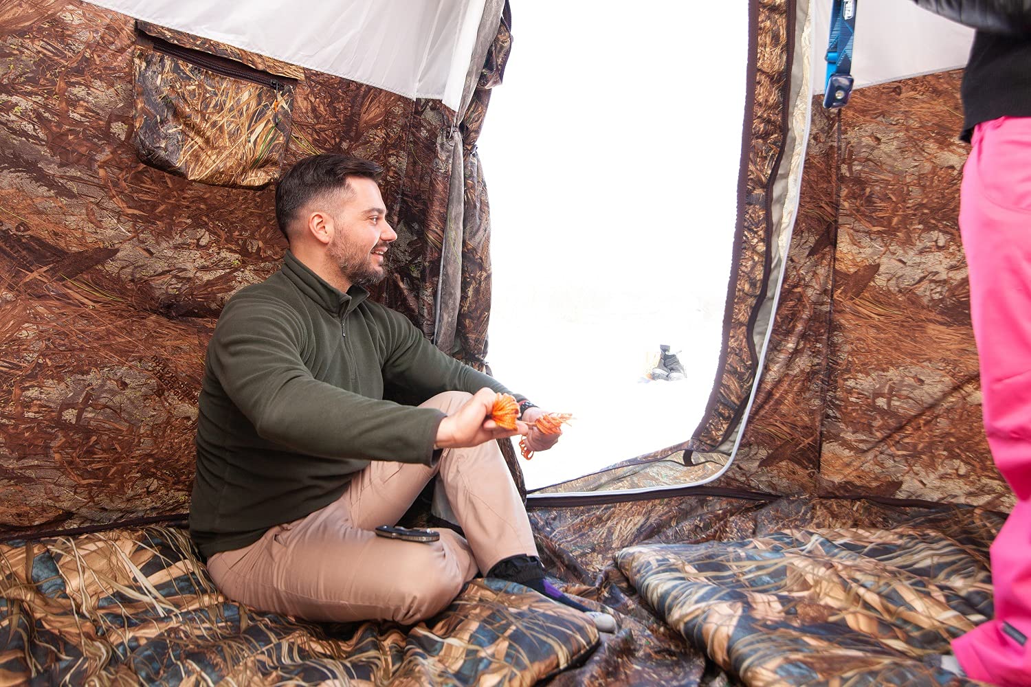 RussianBear Hot Tent with Stove Jack Camping Hunting Ice Fishing