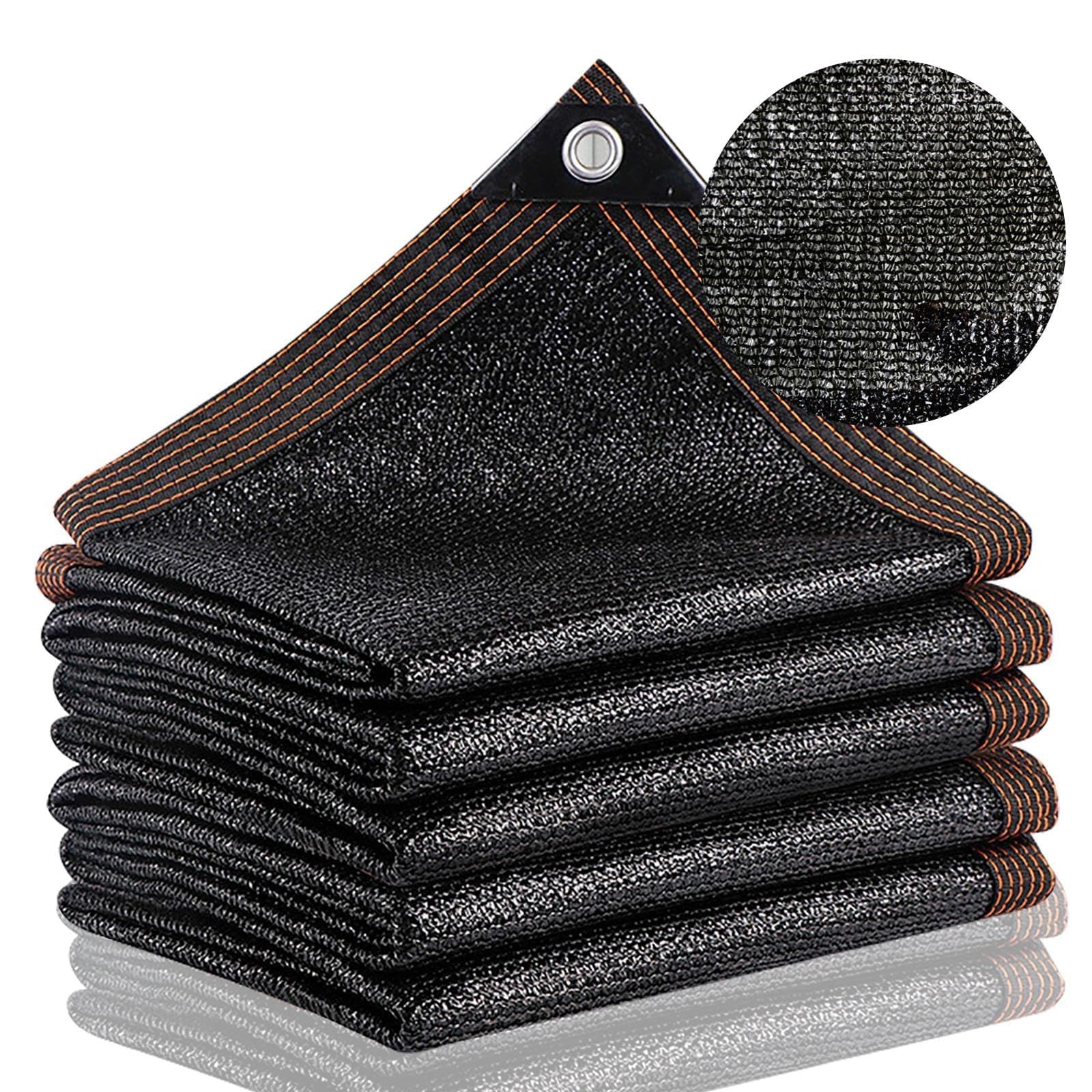 Pare-soleil noir à œillets 3,3x8,9m pour serre et grand jardin
