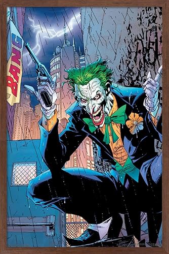 Miniatura 16 de Trends International DC Comics - Póster de pared de The Joker - Bang, 22.375 x 34 pulgadas, versión enmarcada en negro Versión enmarcada Barnwood