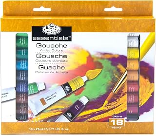 Royal & Langnickel Gouache Color Artist Tube Paint, 21ml, 12-Pack