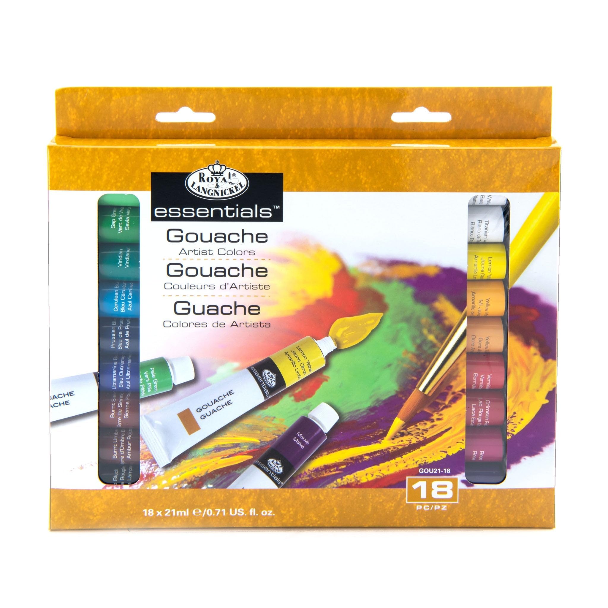 Royal & Langnickel 21 ML Gouche Paint 18 Pk