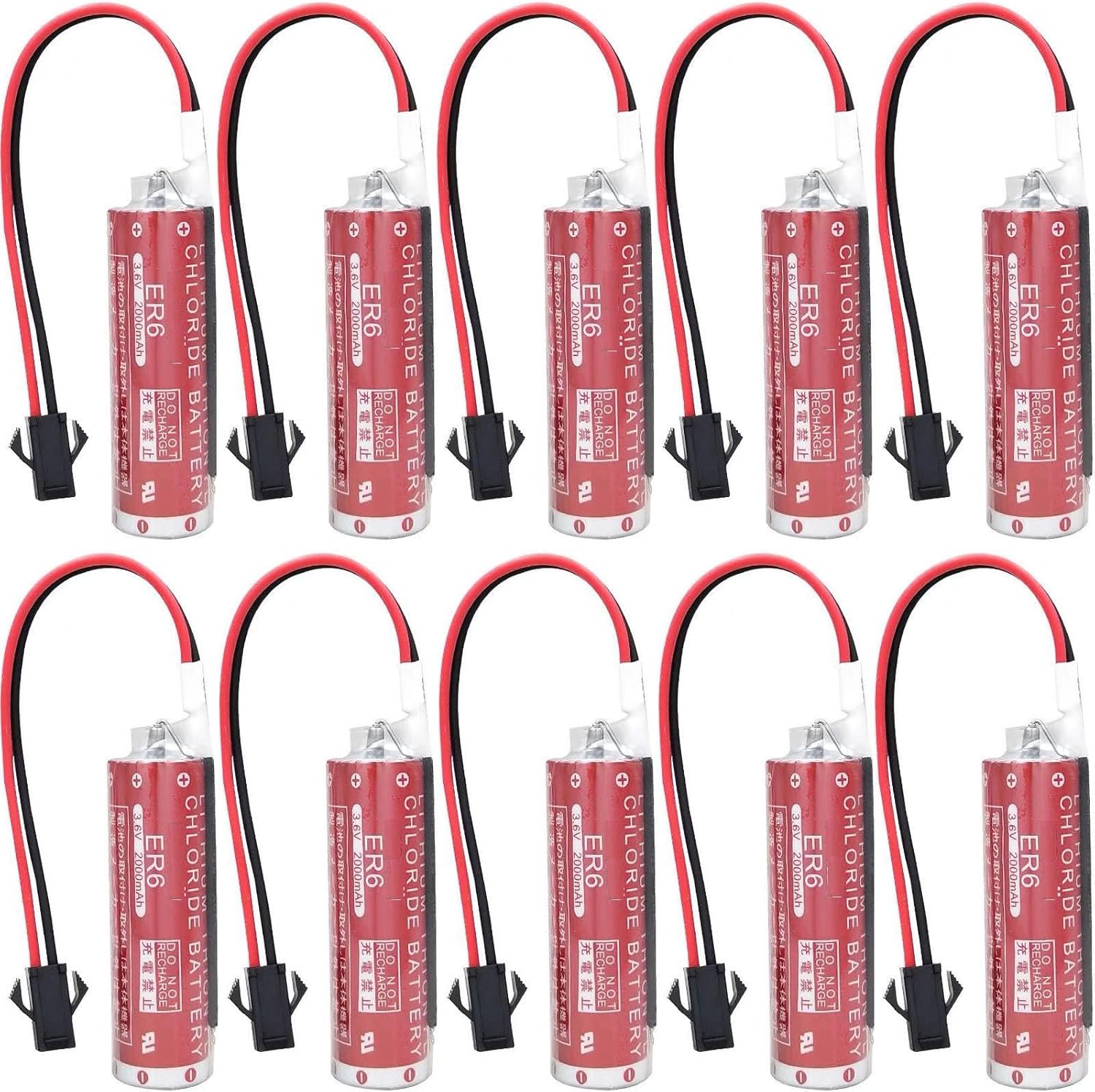 10Pcs Maxell ER6/3.6V 2000mAh 5096-434 Battery for MATSUSHITA Robot 5096-434 OTC Li-Battery