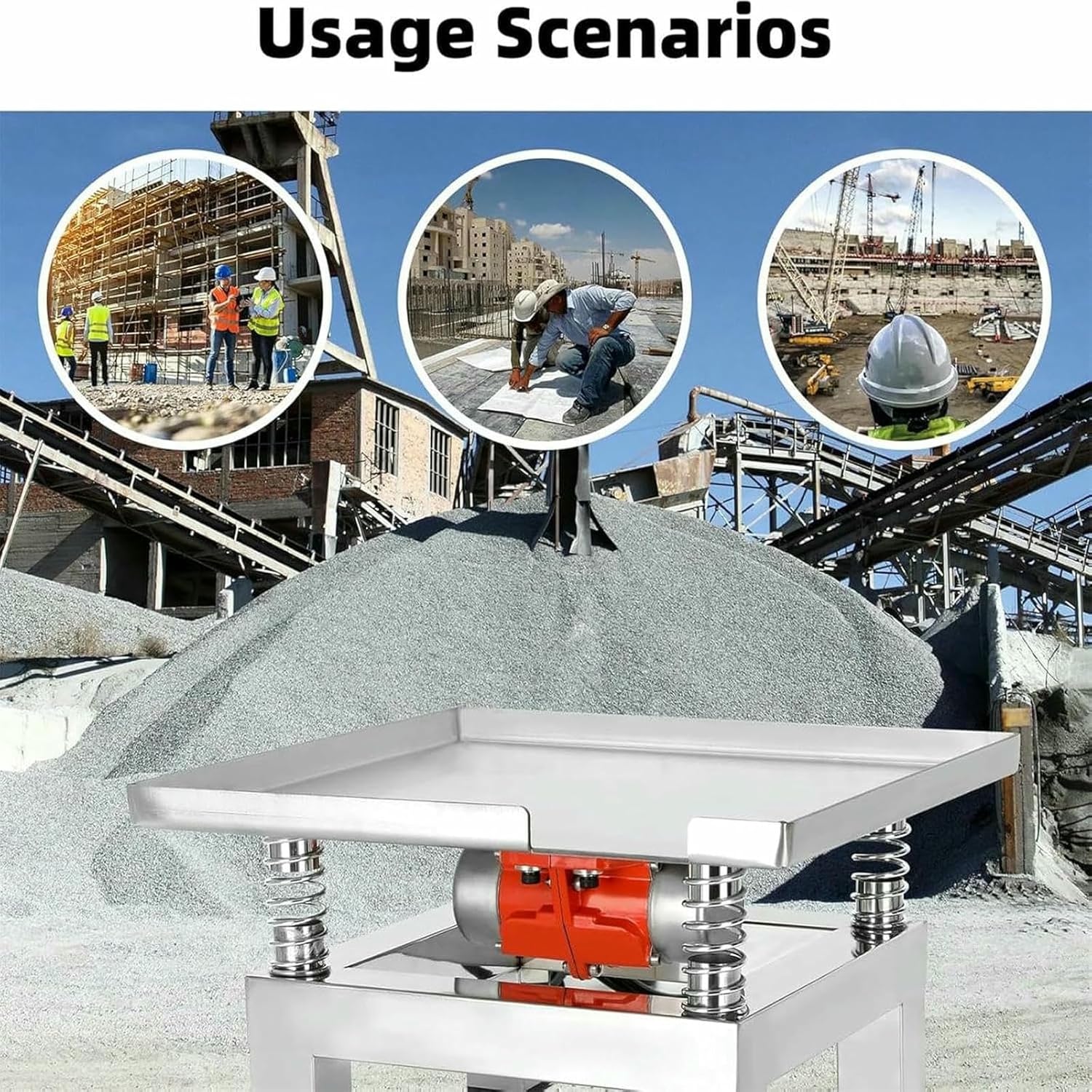 Concrete Vibrating Table,Stainless Steel Mini Vibration Table,Concrete Vibrating Table,Vibrating Table Small,for Remove Bubbles,Shake The Precipitate