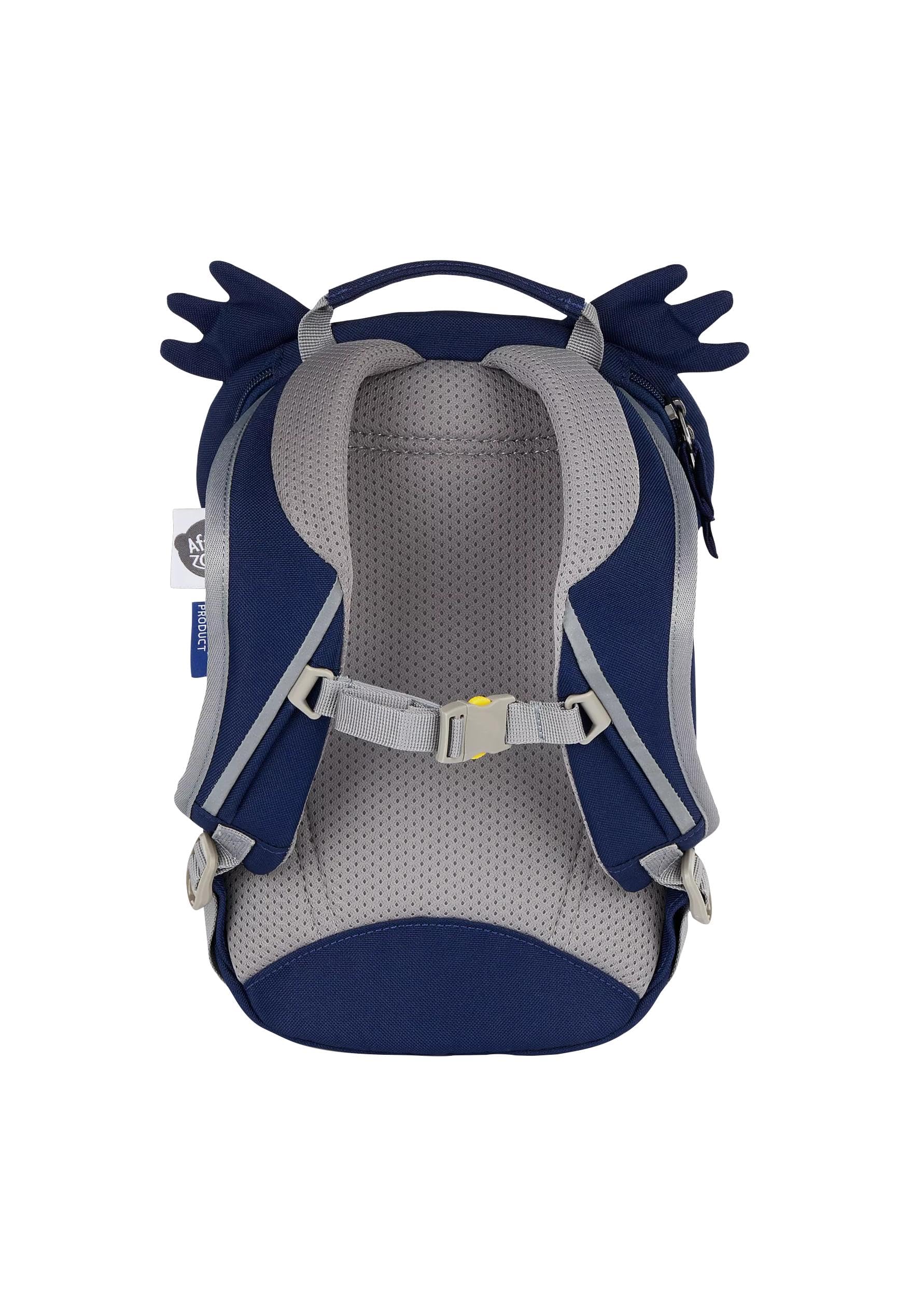 Affenzahn Kleiner Freund Kindergarten-Rucksack für 1-3 Jährige Ergonomisch Reflektierend Ziehzunge mit Namensschild Pinguin - Braun