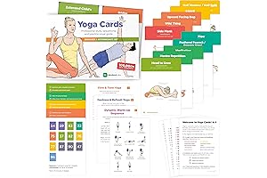 Yoga Cards I & II – Complete Set Beginners & Intermediate: Professional...